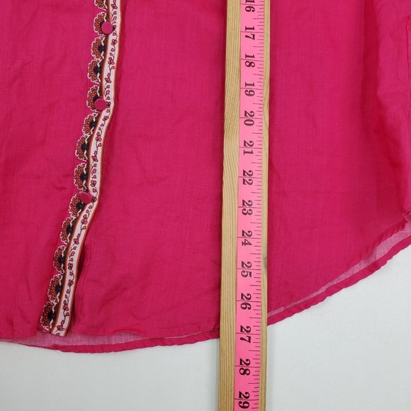 Chico's Pink Floral Button Down Shirt - Picture 14 of 14